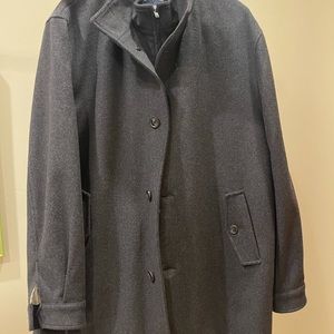 Men’s Cremieux Wool Coat in Gray/Charcoal